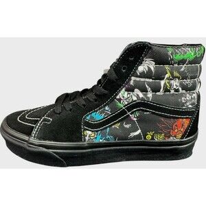 Vans X Disney 100th Villains Sk8 Hi Sneakers Shoes Black Mens 4.5 Womens 6 New